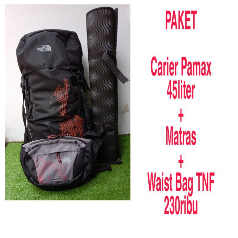 PROMO PAKET HEMAT CARRIER, TAS GUNUNG 45ltr