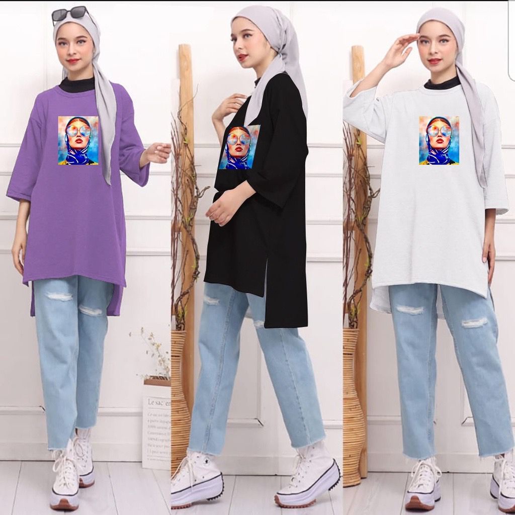 KAOS OVERSIZE VIRAL-ATASAN WANITA-KAOS JUMBO