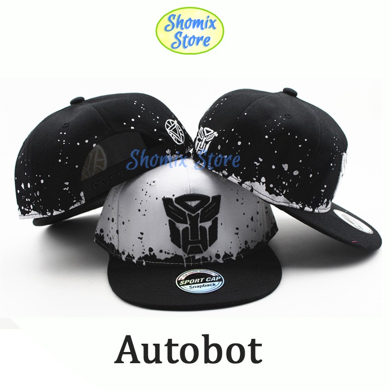 Snapback Black And White Superhero Kids Baseball Hat Topi Anak Casual-4