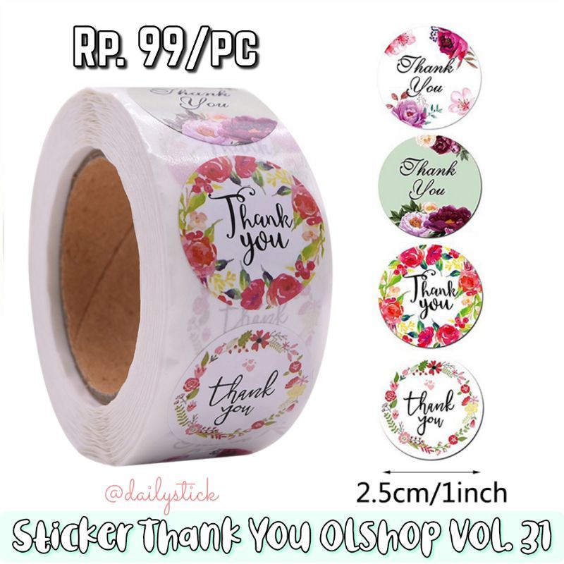 

Sticker Thank You Olshop Vol. 31
