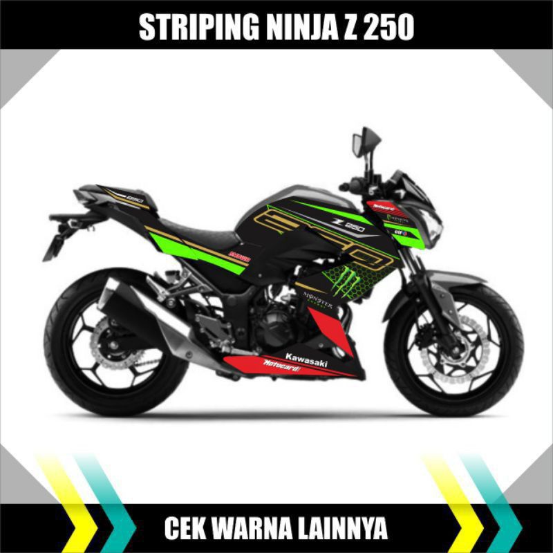 STRIPING STIKER KAWASAKI NINJA Z 250 / STIKER VARIASI NINJA Z 250 / STIKER DECAL NINJA Z250