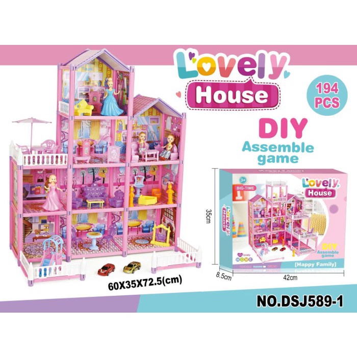 mainan/ MURAH Mainan Rumah Rumah 4 Lantai Villaku Anak Perempuan / Dream House - 4 Lantai