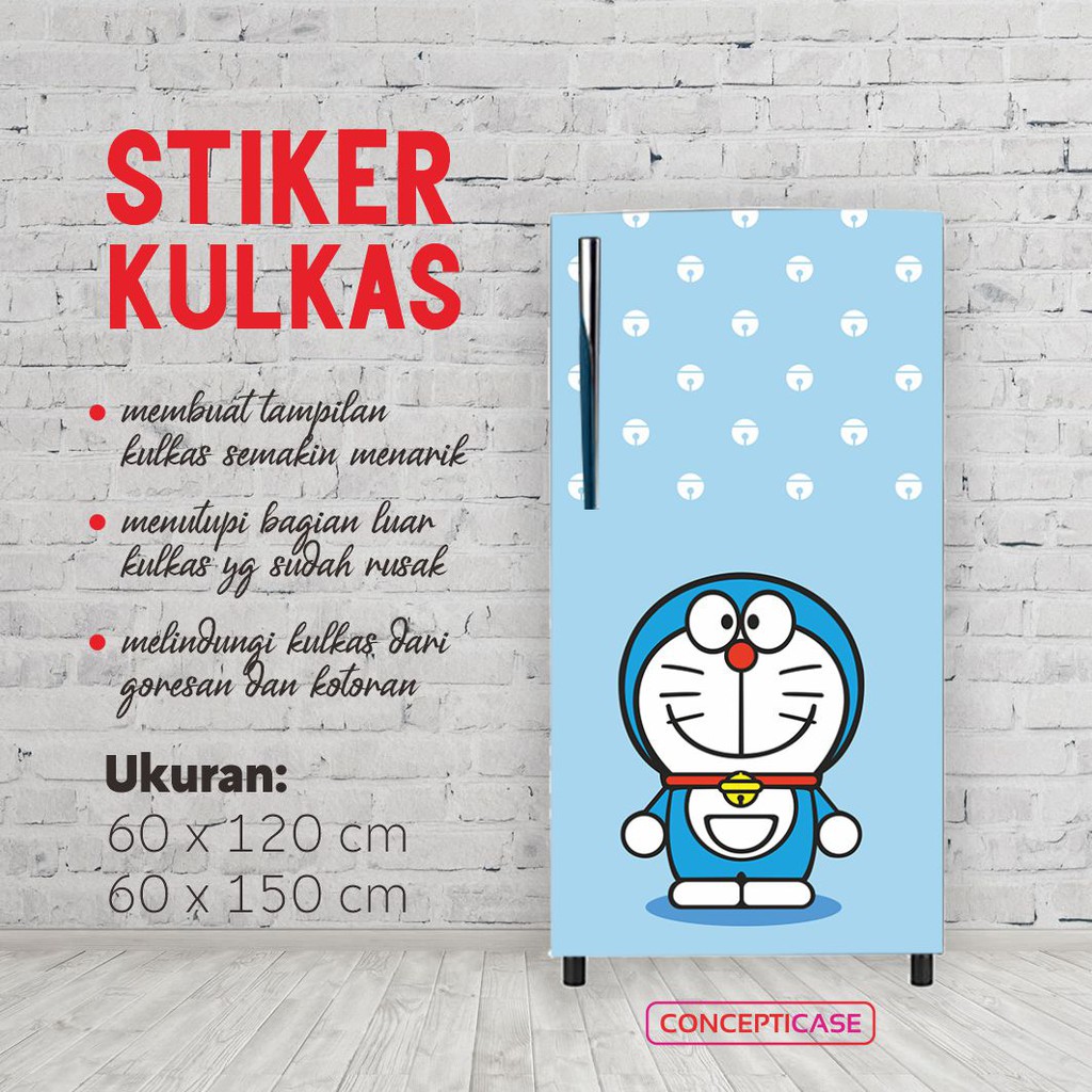 STIKER KULKAS 1 PINTU DAN 2 PINTU