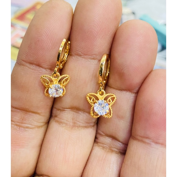 Anting wanita anting jurai jurai lapis emas permata