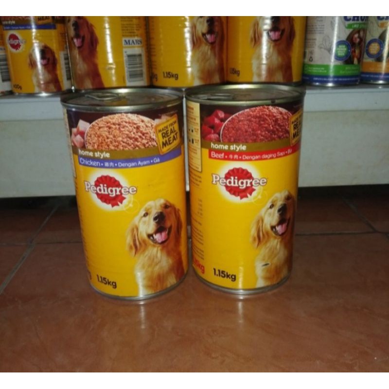 Pedigree kaleng 1.15kg/makanan basah anjing