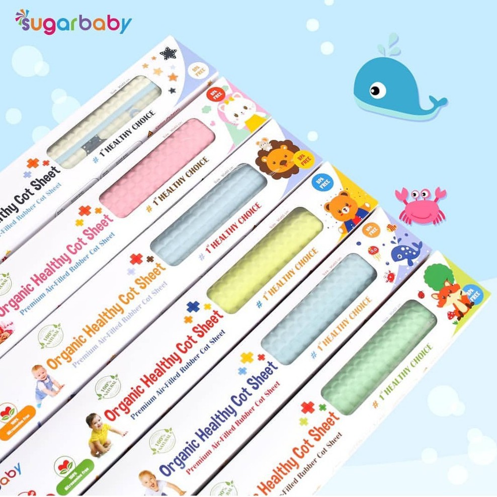 SUGARBABY Organic Healthy Cot Sheet / Perlak Bayi Organik