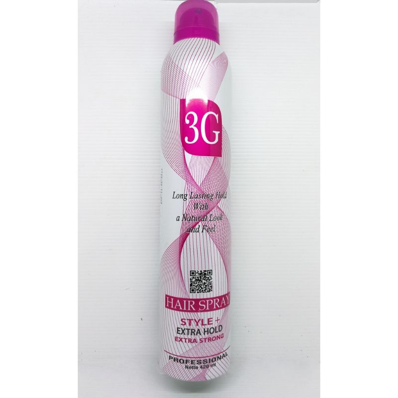 3G HAIR SPRAY AEROSOL - 80 ML-420ml/Pengeras Rambut Sanggul/Hair Sprey 3G/3G Hair Sprey Rambut/Sprai Rambut