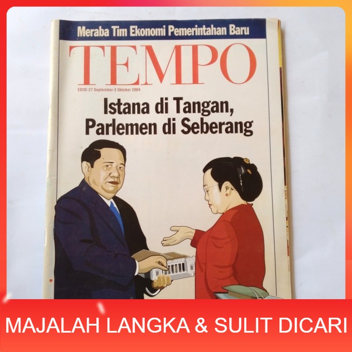Majalah TEMPO No.31 Sep 2004 ISTANA DI TANGAN PARLEMEN DI SEBERANG Langka