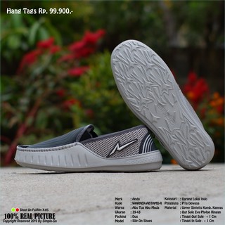  SEPATU  SLIP ON PRIA  DEWASA ANDO  WARNER 39 43 Shopee 