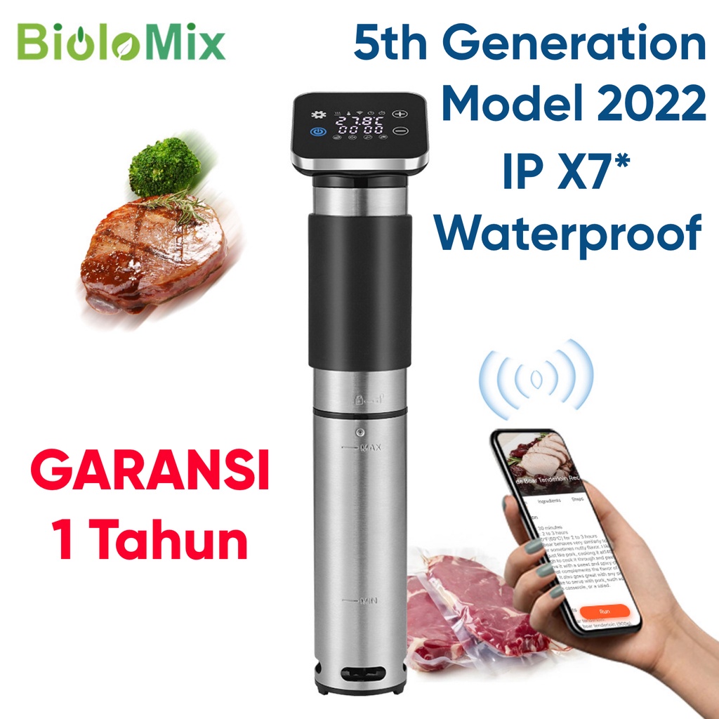 BioloMix SV-9008 Sous Vide Slow Food Cooker 1300W IPX7 Waterproof