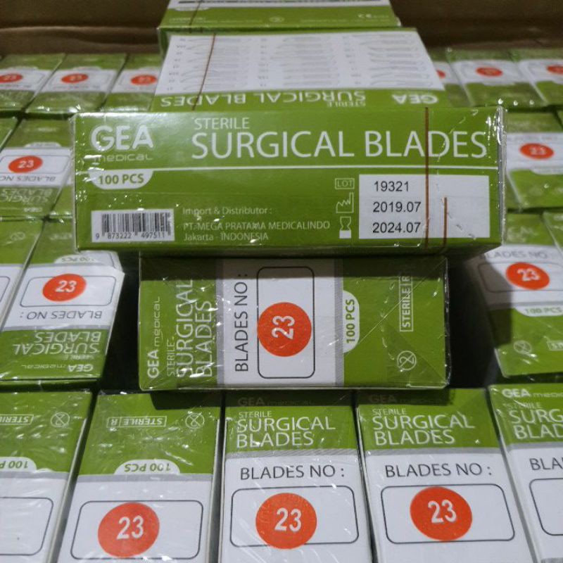 Pisau Bedah GEA no 23 / Surgical Blade / Bisturi / Mata Pisau