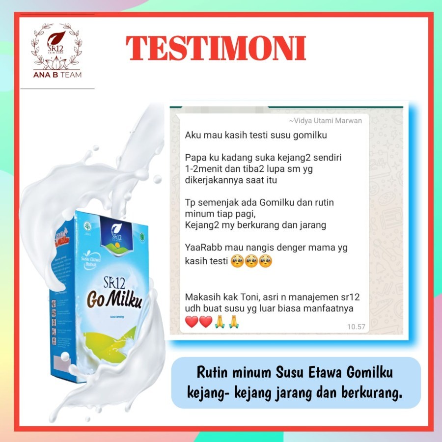 GOMILKU BY SR12 SUSU ETAWA HALAL BERBPOM SUSU BUBUK PREMIUM TANPA GULA