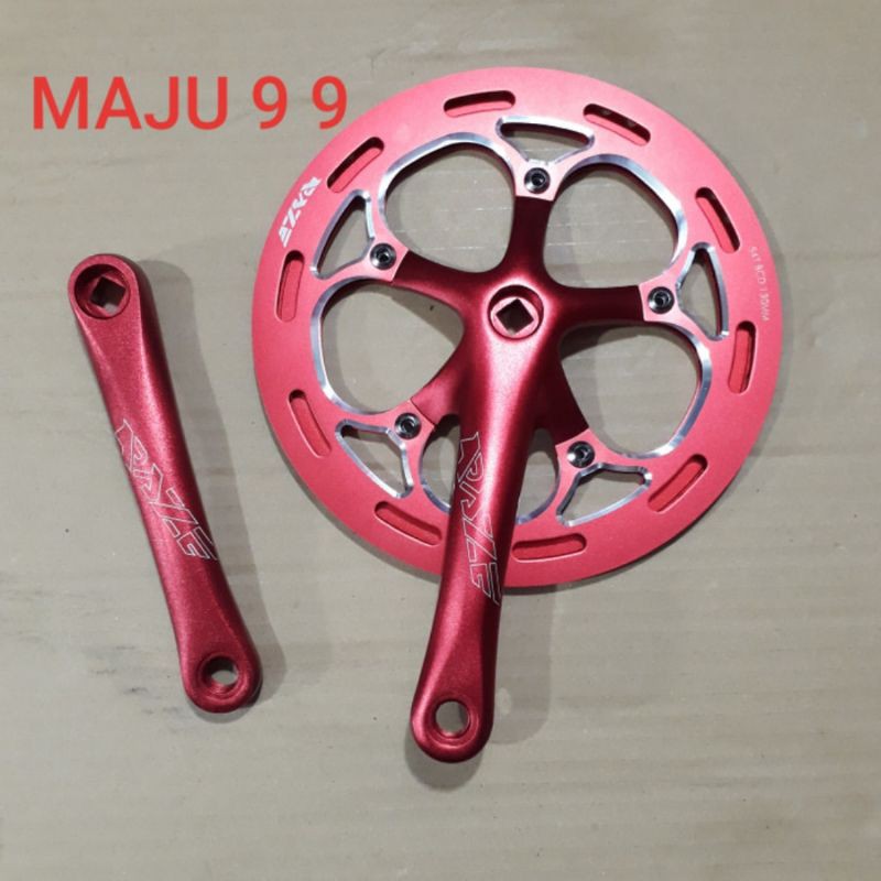 Crankset Gir Depan Sepeda Lipat Crank Set Raze Elite 54T Model As kotak BCD 130 x 5