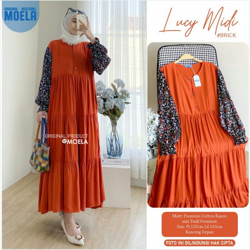 MAUSI, LUCY,MIOMI,BISTY Midi Dress Ori by Moela