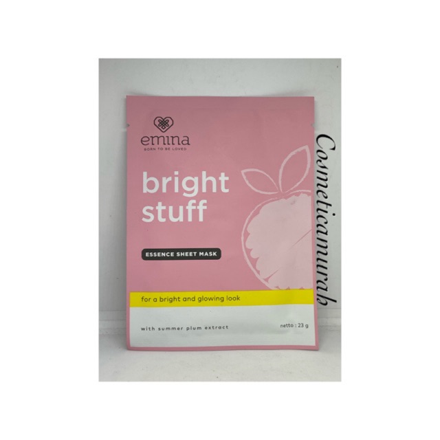 EMINA bright stuff essence sheet mask / masker sheet emina