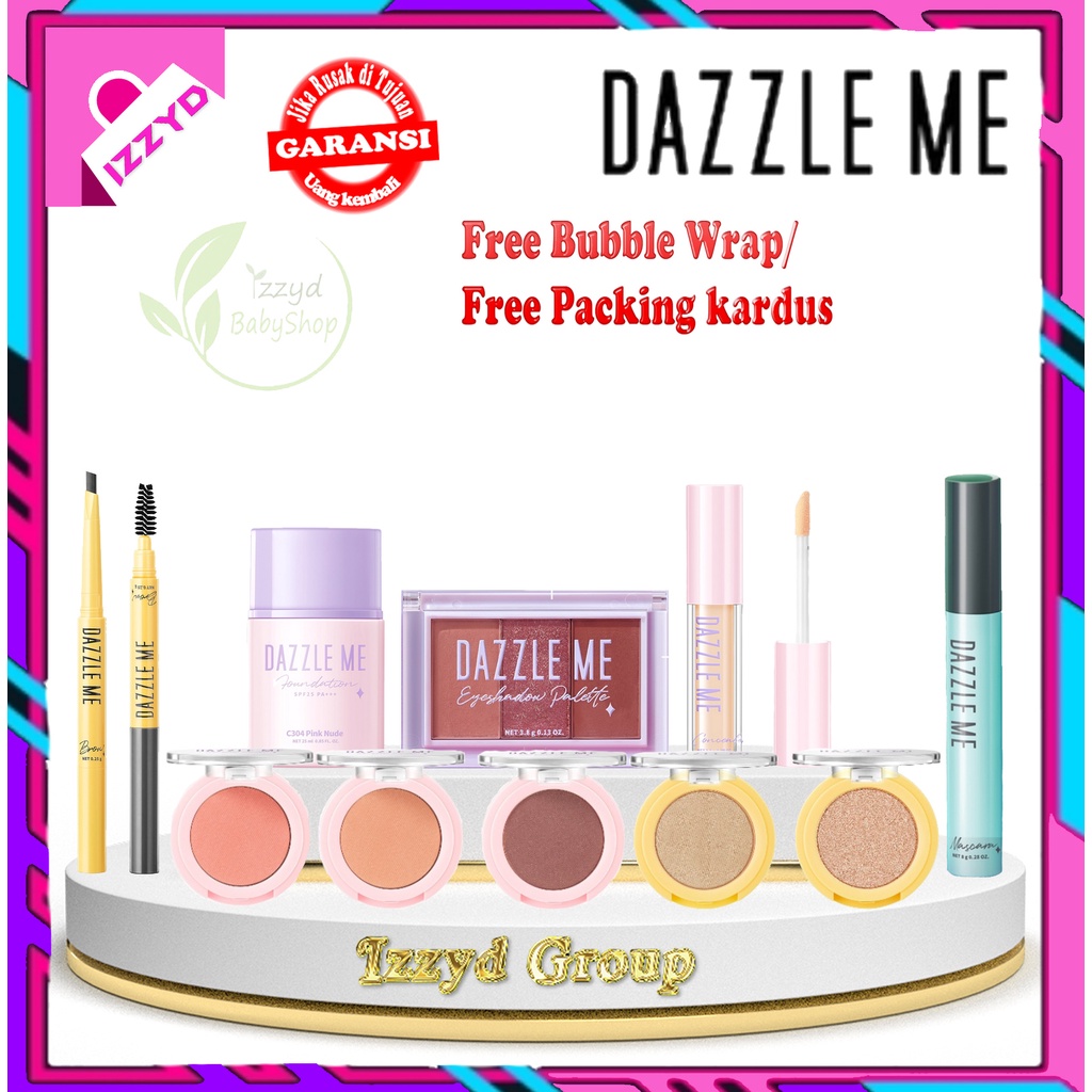 ❣️Izzyd❣️DAZZLE ME Dazzle me Day by Day Foundation - Full Coverage Oil control Long Lasting Makeup SPF 25 PA++ Brow Likey Maskara Eyeshadow Eyebrow Blush Conncellar Foundation