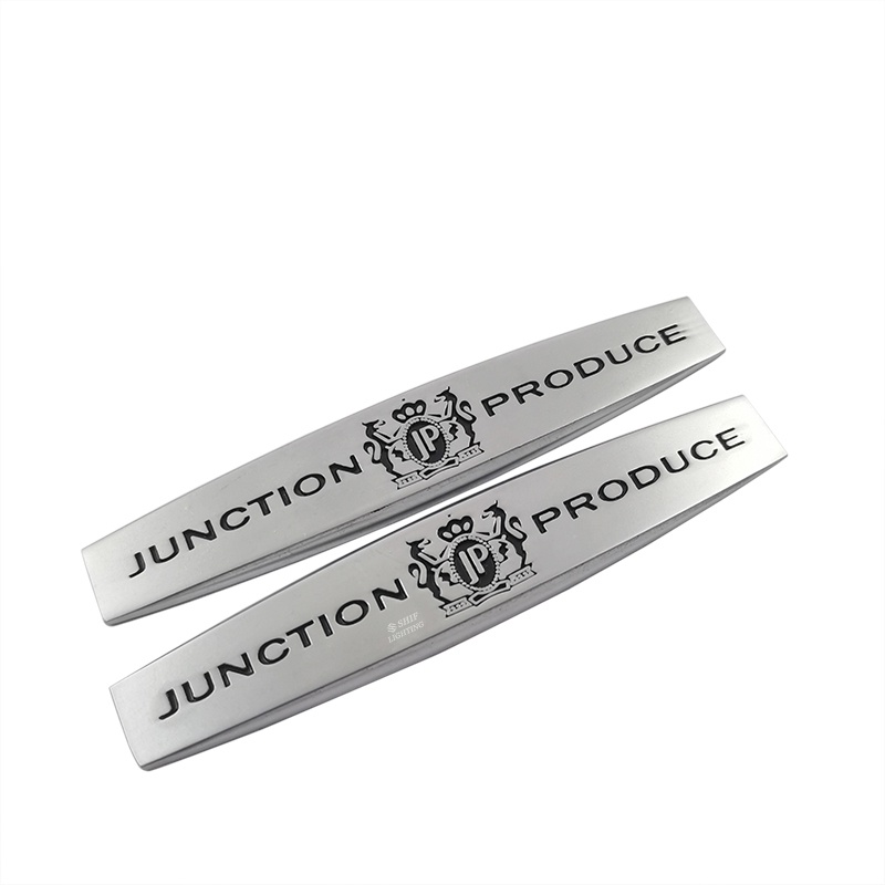 2pcs Stiker Emblem Logo JP JUNCTION Bahan Metal Untuk Dekorasi Mobil JP