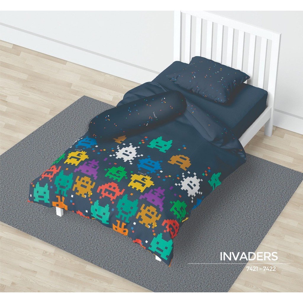 CALIFORNIA - SPREI FLAT 100  X 200 INVADERS