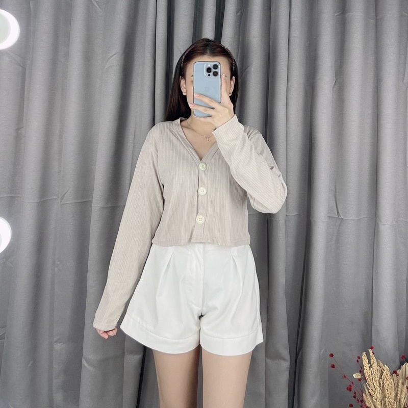 Knit button cardi longsleeve 046 | knit long sleeve | atasan rajut lengan panjang