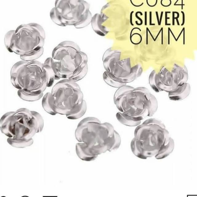 

Bunga besi silver isi 48pc