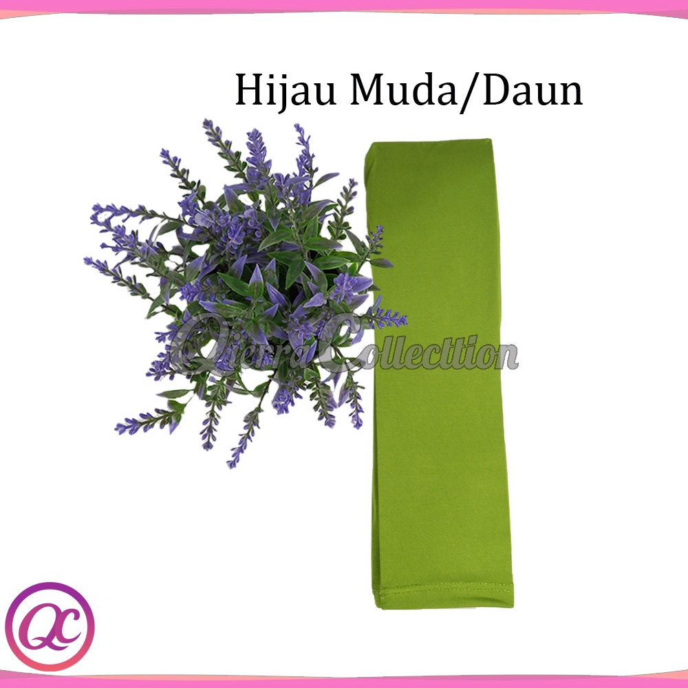 Manset tangan sambung/Bolero polos warna bahan spandek baloon all size dan jumbo-Hijau muda