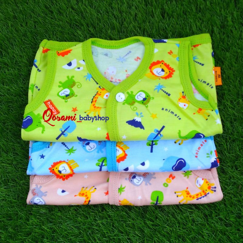 CIKO MIKO 3 pcs Baju Kancing Buntung Bayi Uk M, L SNI