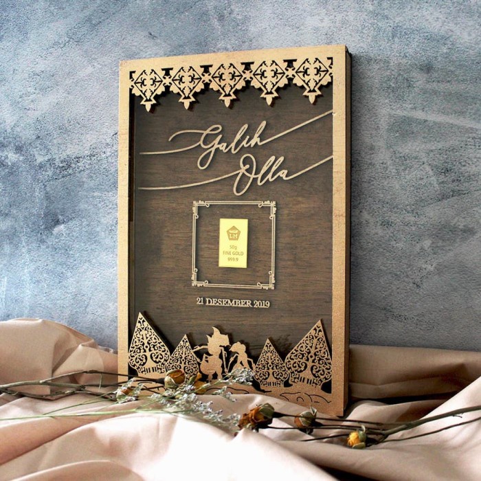 Frame Mahar 20x30 | Bingkai Mahar Rustic | Mahar Rustic Keren