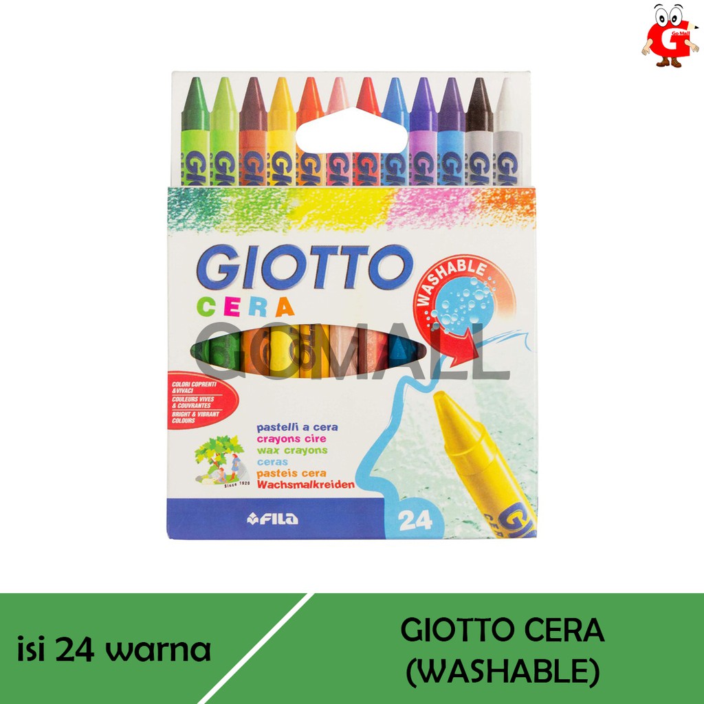 

Crayon 24 Warna Giotto Cera - Washable