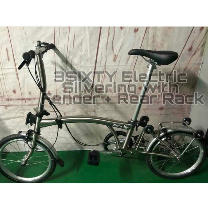 Sepeda Lipat 3Sixty Electric Silver 2020