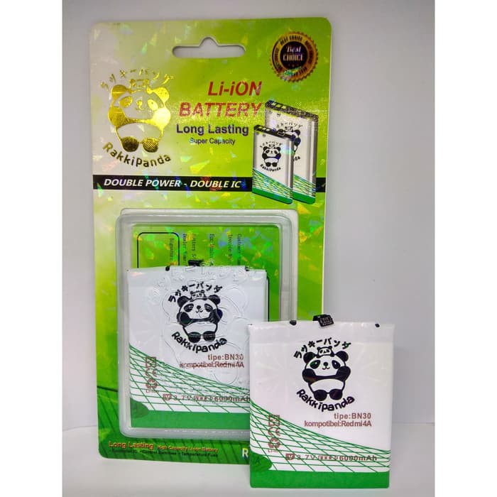 BATERAI RAKKIPANDA DOUBLE POWER REDMI 4A