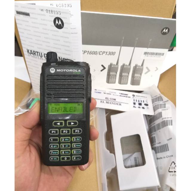 HT MOTOROLA CP 1660 VHF ORIGINAL GARANSI RESMI MURAH