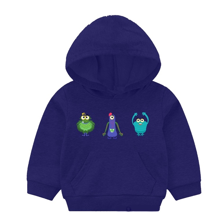 Hoodie Alien Cute Sweater Anak Fleece Pakaian Anak