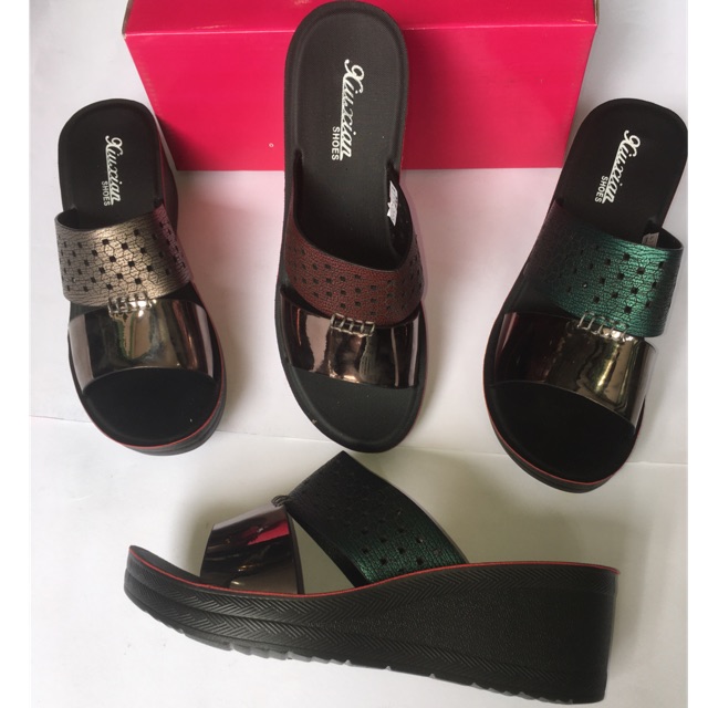 Sandal wedges wanita XIUXIAN