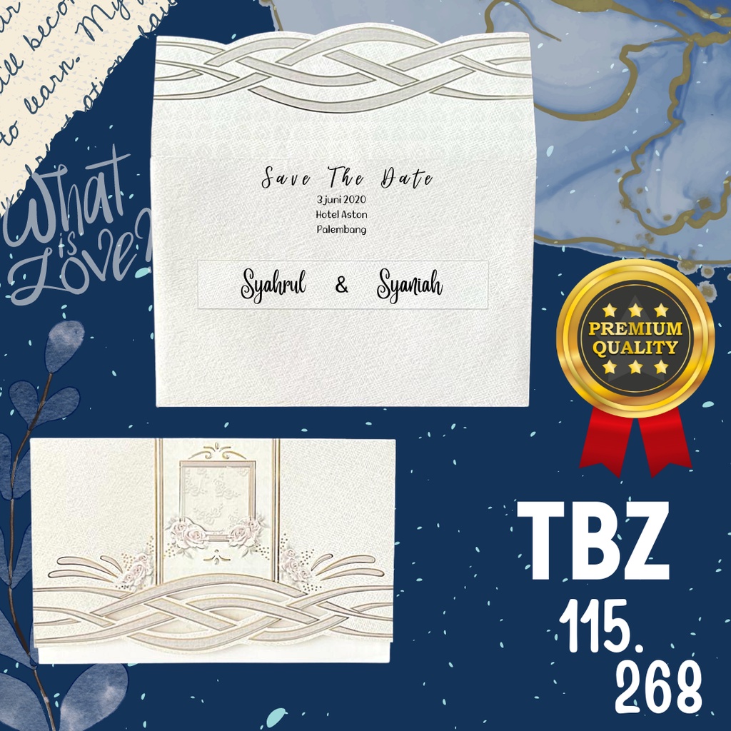tbz 115.268 undangan pernikahan amplop, undangan amplop, blangko undangan kosong, blanko undangan ko