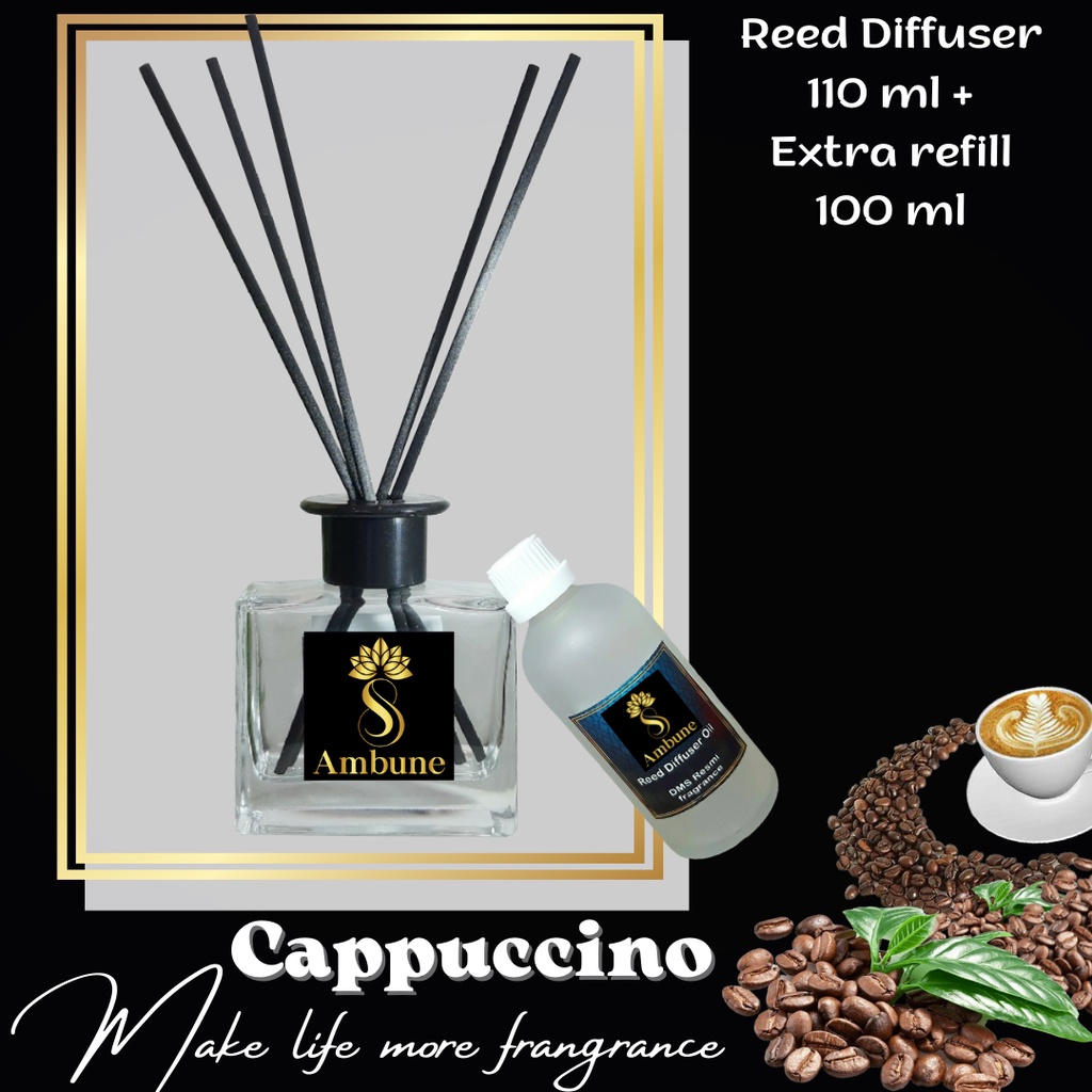Cappuccino Pengharum Ruangan 110 ml + Extra refill 100 ml Ambune