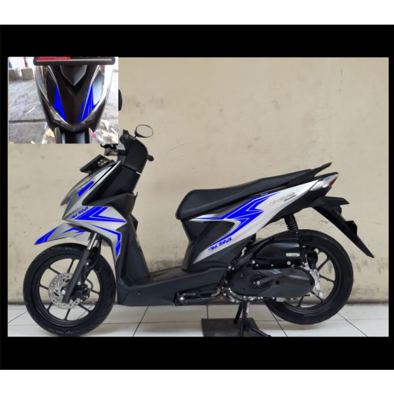stiker motor beat variasi striping cutting