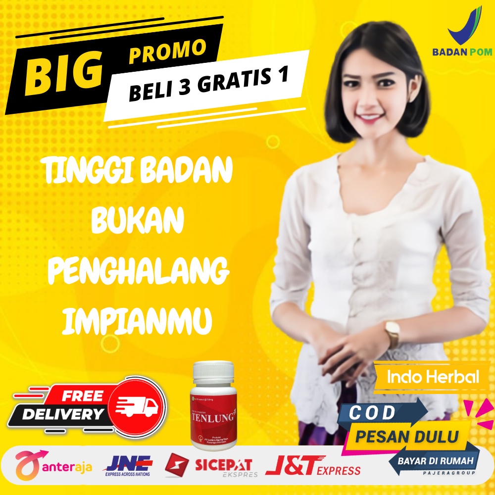 Boney Suplemen Kapsul Peninggi Badan Tiens Dewasa Remaja
