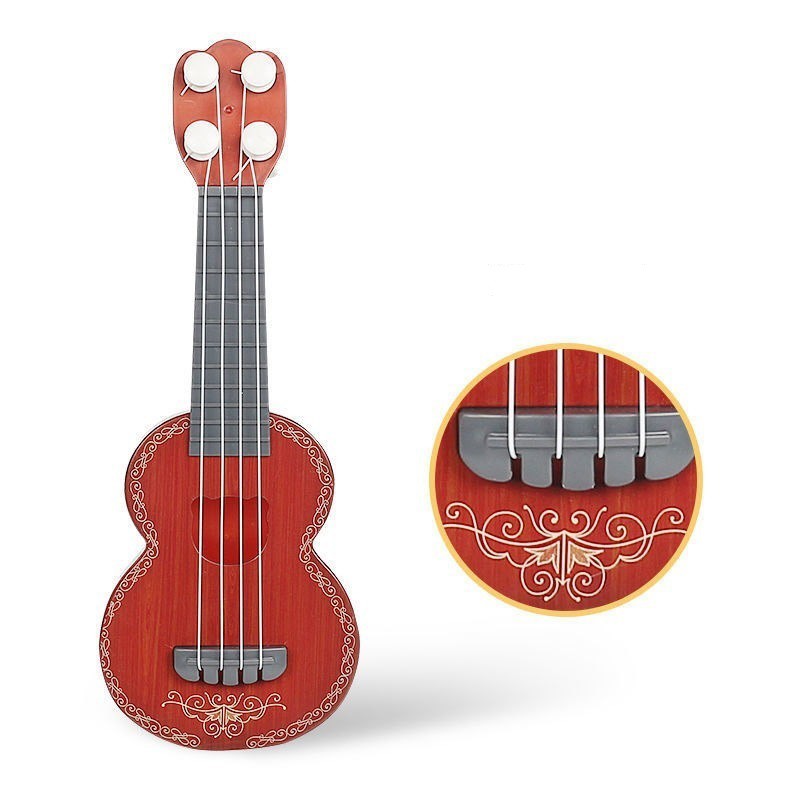 CR CM-P26 Alat Musik Gitar Ukulele Kayu Edukasi Anak / Gitar Mini Senar 4 Musik Mainan Anak-8