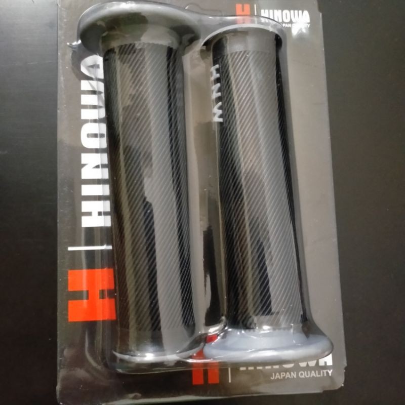 Handgrip Karet Bulu Empuk Hinowa Universal Motor Hitam Grey