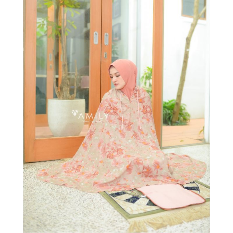 Alana Pray set by Amily hijab / mukenah katun premium / mukena couple
