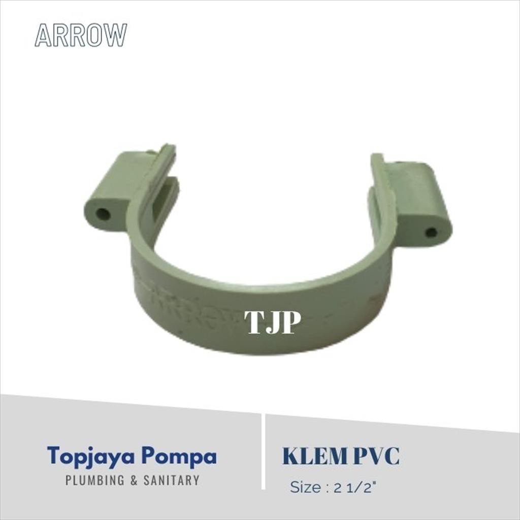 Klem Pipa pvc 2 1/2&quot; (tanpa PAKU)