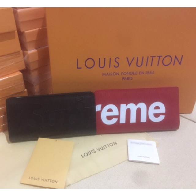 Dompet Panjang LV Supreme unisex / Long wallet / Dompet cowok / pria / cewek / Wanita