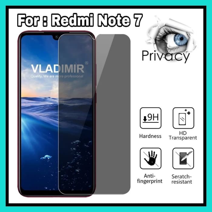 NA - Tempered Spy Redmi Note 7 - Tempered Glass Privasi Redmi Note 7