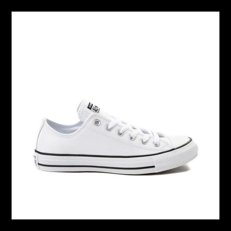 NEW SEPATU CONVERSE ORIGINAL TIPE ALL STAR PUTIH - GARIS HITAM - PUTIH, 36 TERMURAH