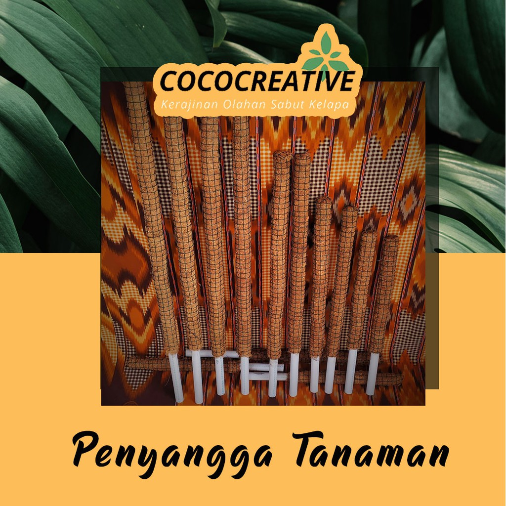 TURUS 65 CM PENYANGGA TANAMAN RAMBAT - Sabut Kelapa - TURUS SABUT KELAPA
