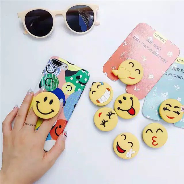 Pop Socket 3D Karakter Pop Socket HP Emoticon Lucu