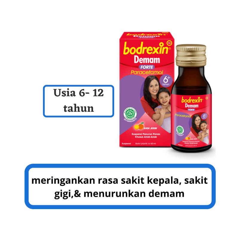 BODREXIN DEMAM FORTE (PARACETAMOL 250MG)