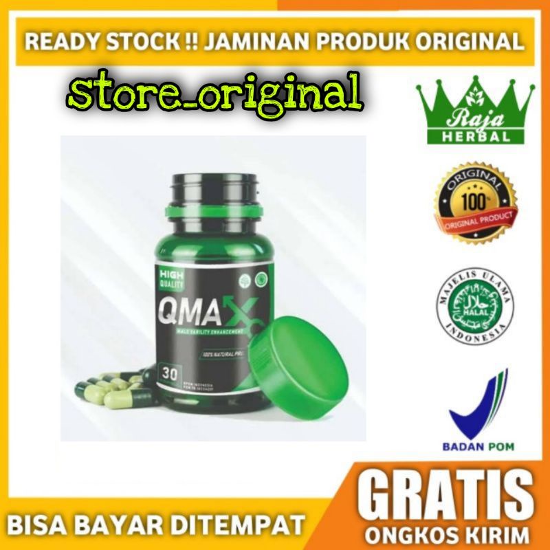 QMAX Original Asli herbal alami obat kuat pembesar penis permanen Alat Vital Mr P Pria kelamin