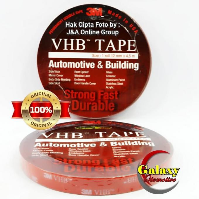 

Isolasi Dobel Tape 3M Vhb 12Mm X 4.5Meter 100% Original