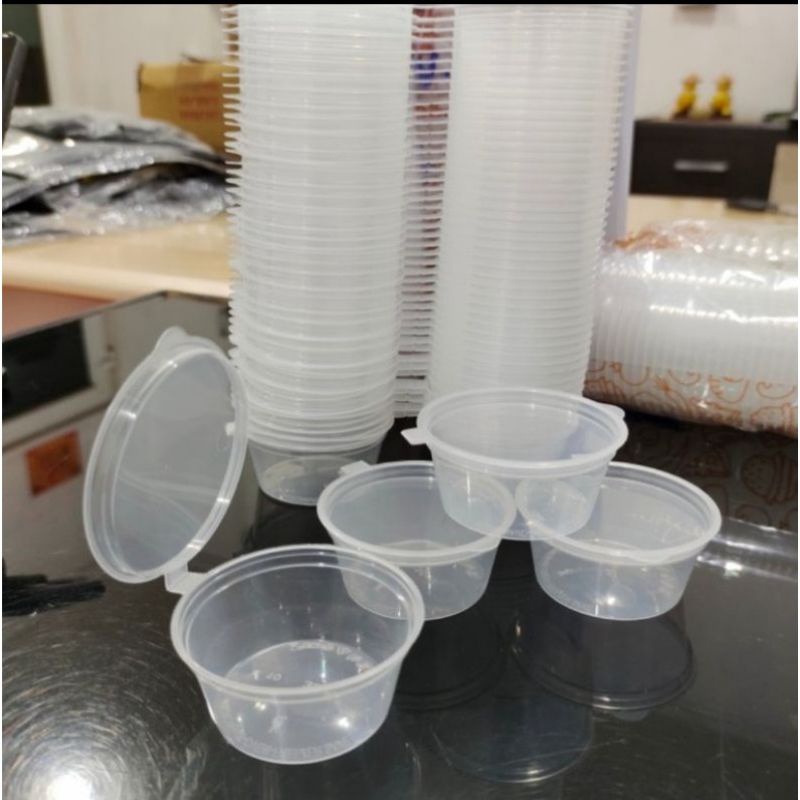 

Thinwall Cup Saos Sambal 35ml + Tutup Sambung isi @50set / Tempat Plastik Mini Sambel Sauce